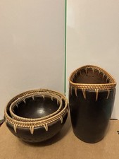3 Indonesia Decorative Bowls