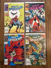 Web of Spider Man issues 45 46 47 48 comic book lot 1988 comics Demogoblin mint