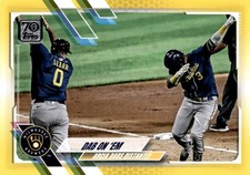 2021 Topps #7 Dab on 'Em Yellow Milwaukee Brewers