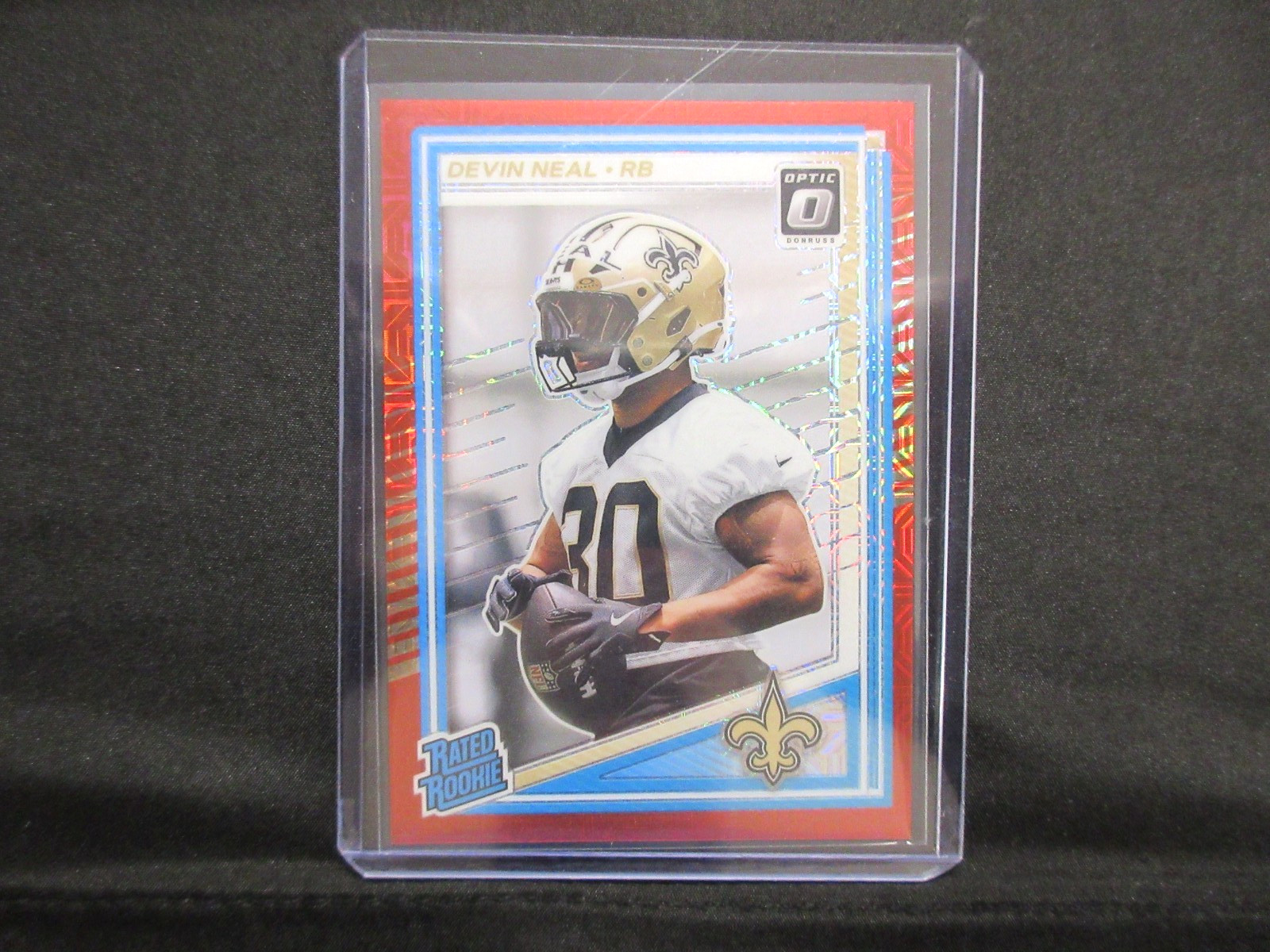 2025 PANINI DONRUSS OPTIC DEVIN NEAL RC RED MOJO #282