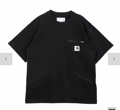 Sacai x カーハート　Tシャツ　サイズ5 USED [ULTRA RARE] SIZE 5 SACAI X CARHARTT WIP 2026 BLACK UNUSED | eBay