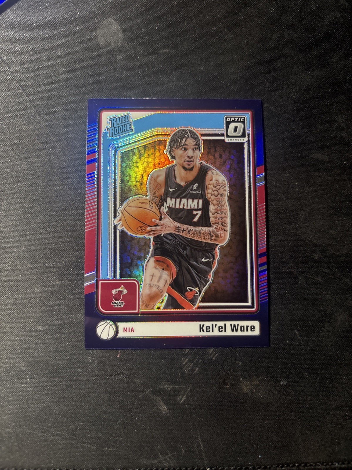 2024-25 Donruss Optic Rated Rookie Purple Border Kel'el Ware RC Miami Heat #280