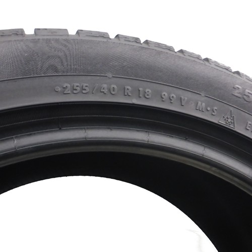 4x Continental 255/40 R18 99V XL Contactos de Invierno TS830P 2015 6.8mm - Imagen 9 de 9