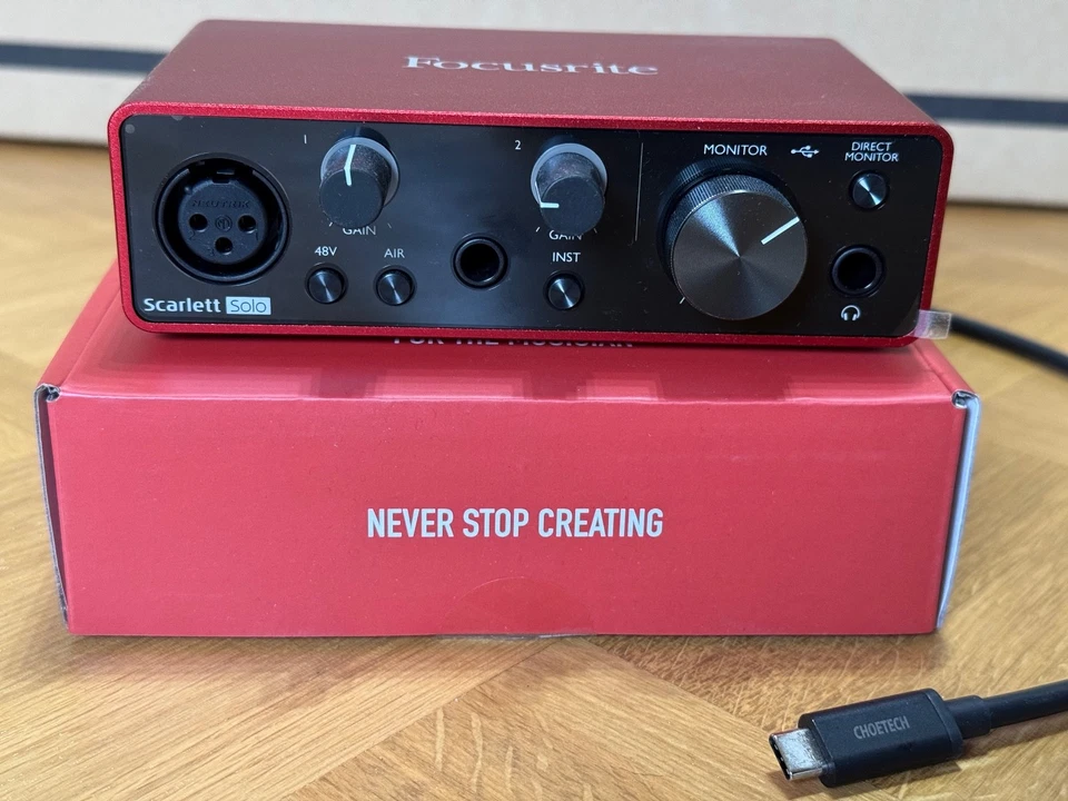 Focusrite Scarlett Solo 3rd Gen USB Audio Interface - neuwertig - Bild 2 von 3