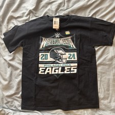 WWE￼Wrestlemania 2024, Philadelphia Eagles Youth Large Shirt YL Cena Cody Rhodes