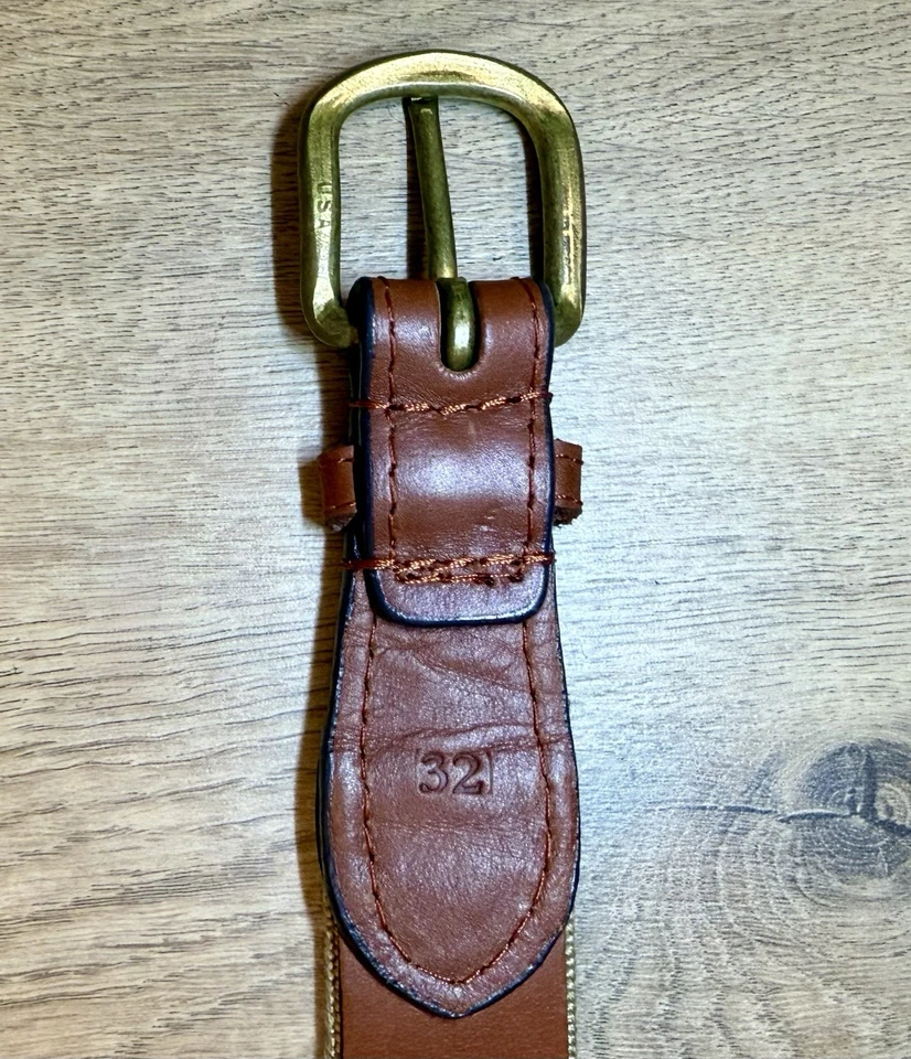 Cinturón de hotel Smathers & Branson The Colony para hombre 32 punta de aguja golf Palm Beach Foto 3 de 4