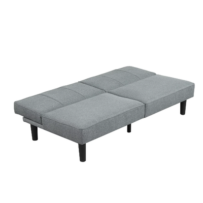 FAD アウトドア寝具 Lサイズ グレー Mainstays MSF236233238001 Studio Split-Back Futon, Gray Linen