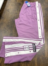 ADIDAS BNWT Lilac Loose Fit High Adibreak Poppers Track Pants 2XL CG ZZ5