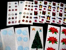 Creative Memories, Stickers Christmas Tree, Snowflakes, Ornaments, Poinsetta