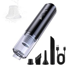 IFTHFOUR Computer Vacuum Cleaner Cordless, Strong Suction Handheld, Black