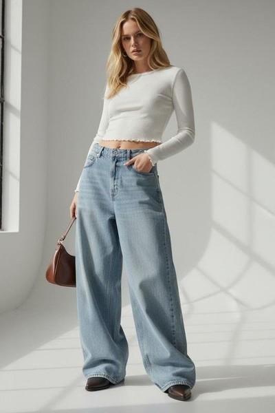 Women Cotton On Jeans Blue 100% Cotton M
