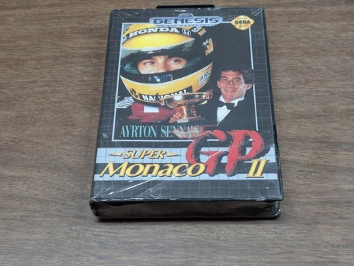 Ayrton Senna's Super Monaco GP II 2 1992 Sega Genesis BRAND NEW FACTOYY SEALED