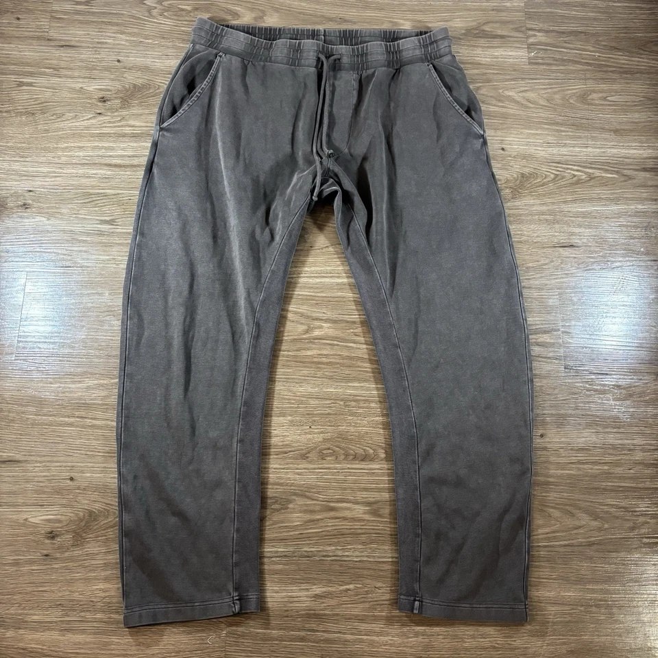 Kith Crystal Wash Interlock Bleecker II Sweatpant 'Kindling' Size XXL - Image 4 of 4