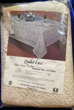 Quaker Lace Mayfair Tablecloth DEVON Pattern 64 X 102 NIP Pattern 817 Oblong
