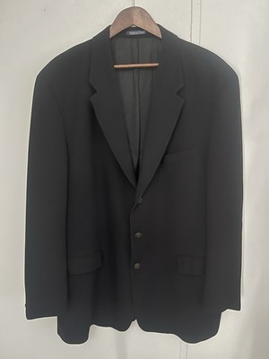 Franco Tassi Men s Black Wool Blazer 48R Metal Buttons Joseph s San Antonio