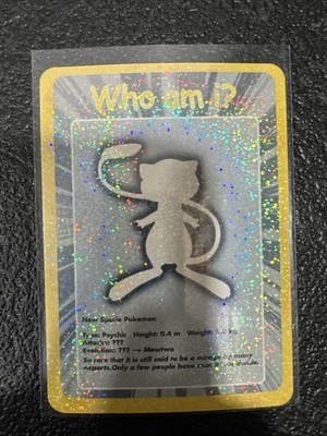 Mew Damaged Funskool Who Am I? Holo Pokemon 2004 VHTF!