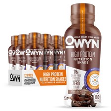 OWYN Only What You Need High Protein Shake, Chocolate 12 Fl Oz Pack of 12 
