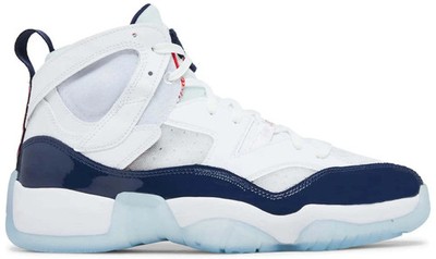 Jordan Jumpman Two Trey 23 USA White Blue Patent DO1925-102 Men s Size