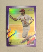 2021 Topps Chrome Purple Justin Williams Rookie Baseball Card #USC95. rookie card picture