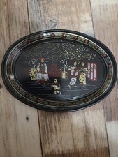 Vintage Blaszana miska Mydelniczka Chiński motyw lata 60. Unikat