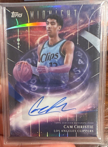 Cam Christie – 2025-26 Topps Midnight Basketball · Stroke of Midnight Autographs #SM-CC Cam Christie