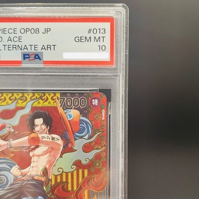PSA 10 Portgas D. Ace SP Alt Art OP02-013 SR Two Legends One Piece