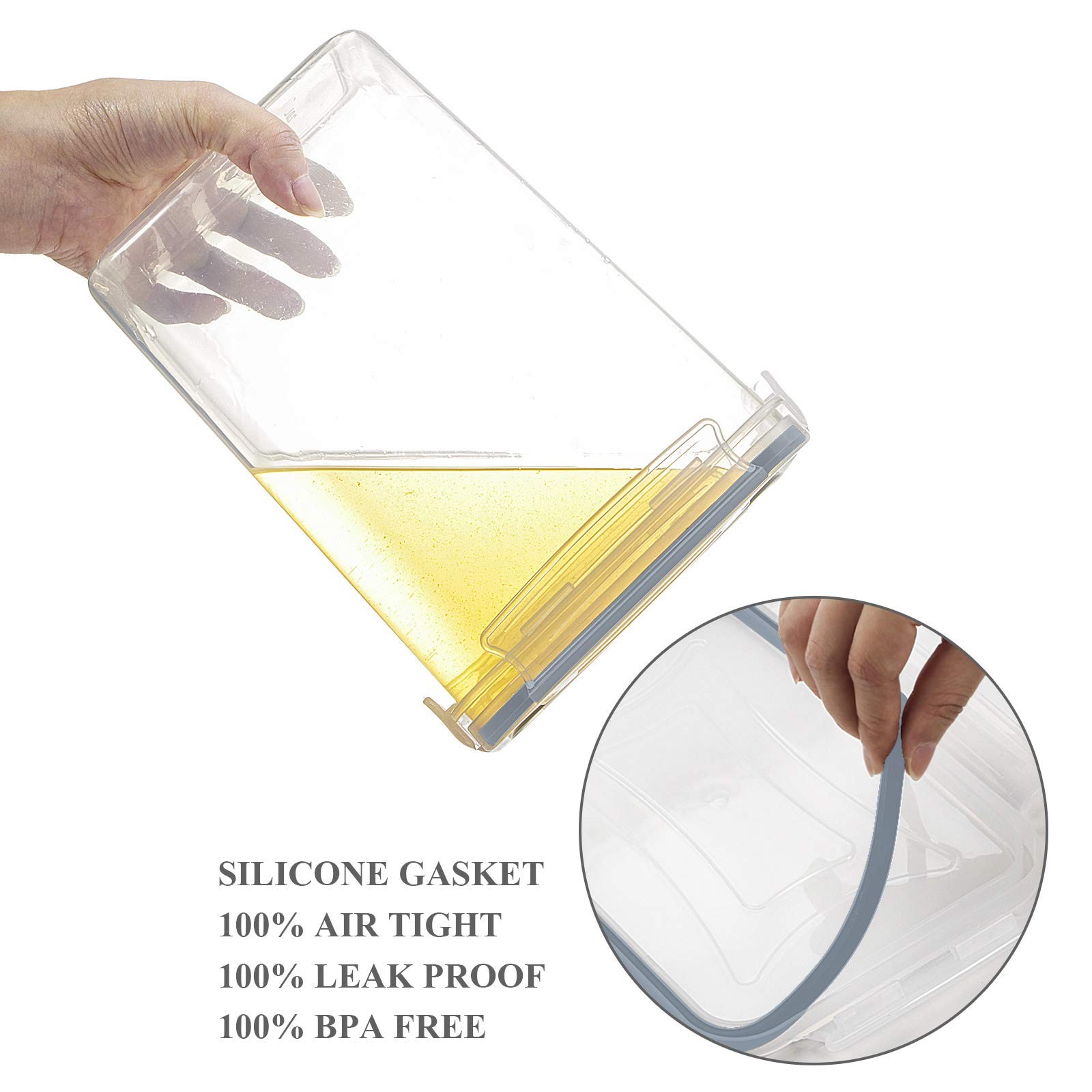 Airtight Food Storage Containers with Lids, 14PC Plastic Containers Storage Set