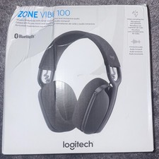 Logitech Zone Vibe 100 Wireless Bluetooth Headphones Graphite