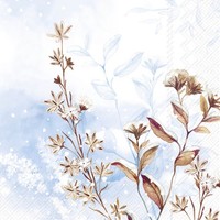 Ihr Icy Branches Lunch-Servietten Servietten Papier Winter 33X33 Cm Hellblau