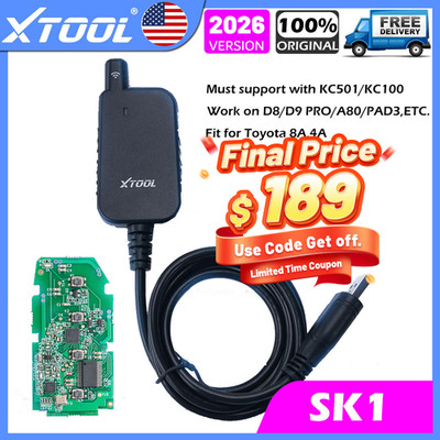 XTOOL AnyToyo SK1 All K!ey Lost Programmer Fit for Toyota For D9SPRO/X100PADS