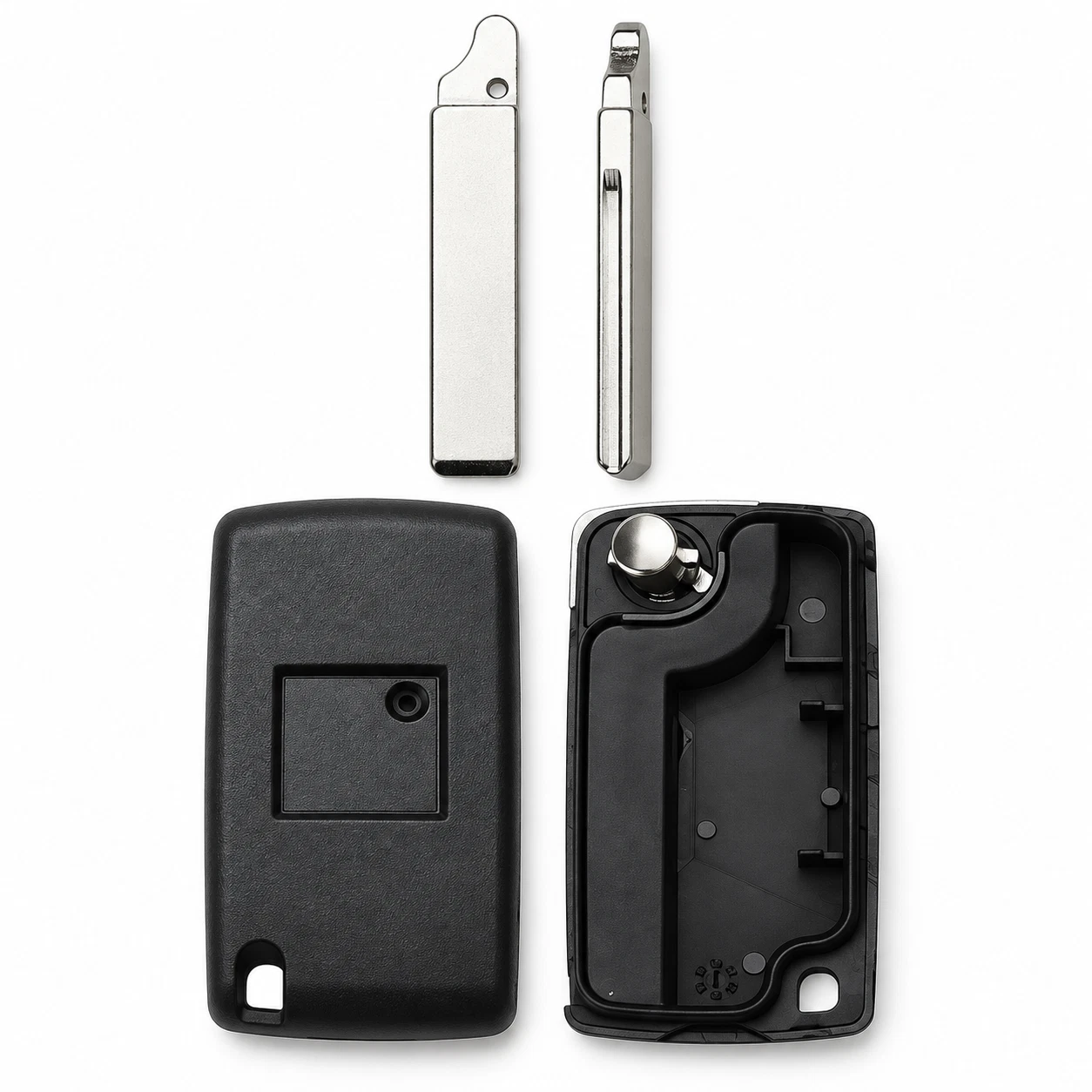 Peugeot 4 button flip key case — view 3