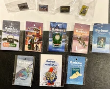 Barbour Shaun the Sheep  & Santa Pin Badge Christmas Edition
