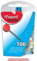 100 Maped Markierungsnadeln, GrößE: 5, Farbig Sortiert