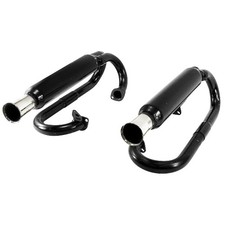 Dual Exhaust For Single Carb Raw Steel Dunebuggy Vw Dual Exhaust For Single Carb Raw Steel Dunebuggy Vw