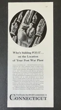 1945 Connecticut Development Commission Your Post War Plant Vintage Print Ad