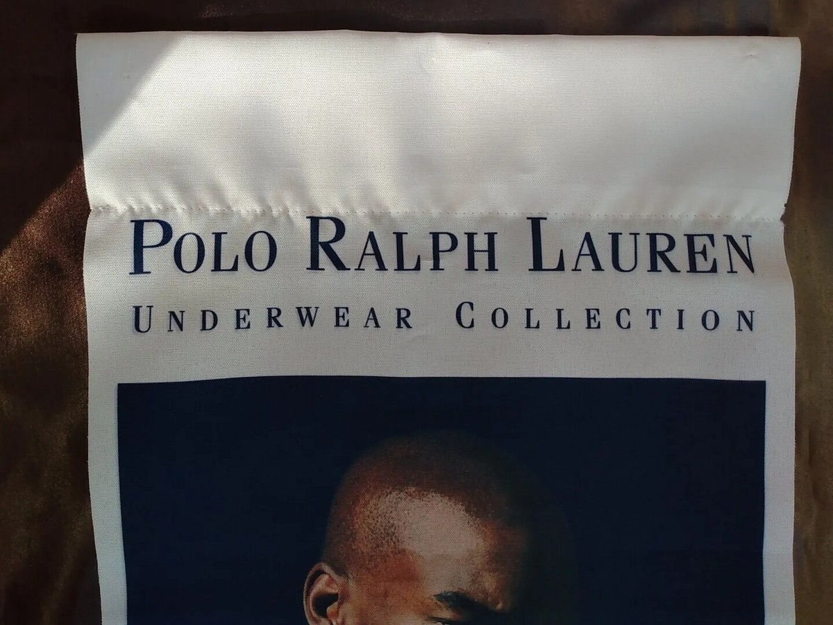 Vtg 90s POLO RALPH LAUREN UNDERWEAR Tyson Beckford banner store