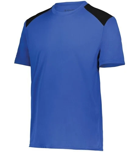 NEW  Holloway Momentum Team Royal/Black Adult Tee (223501) Size M