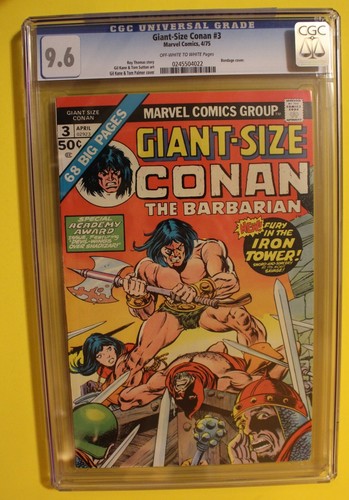 Giant-Size Conan 3 Kane Sutton 1975 1st Yaamai REH CONQUEROR Executioner CGC 9.6