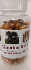 Quinine Bark 100 Capsules 600mg HERBAL SUPPLEMENT