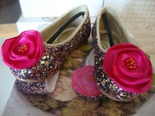 Joyfolie Charlotte Multi Color Glitter Classic Ballet flat PRETTY Girls 5 NIB