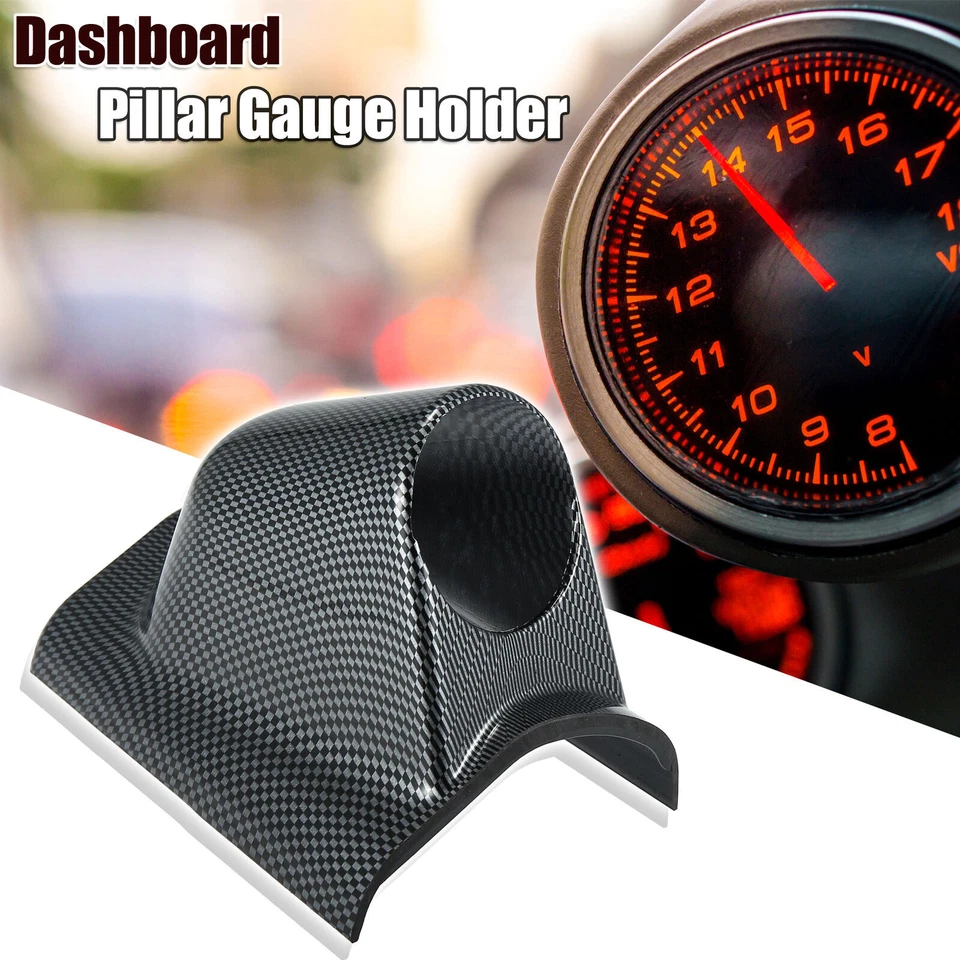 52毫米2英寸左手驱动吊舱A柱三孔碳安装仪表支架美国 — 第 3/4 张图片