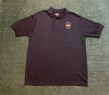 Vintage Harley Davidson POLO SHIRT Motorcycle Sturgis USA Golf 90s Single RARE