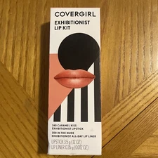 COVERGIRL Exhibitionist Lip Kit (LS) '240 Caramel Kiss'(LP)/200 'In the Nude 12
