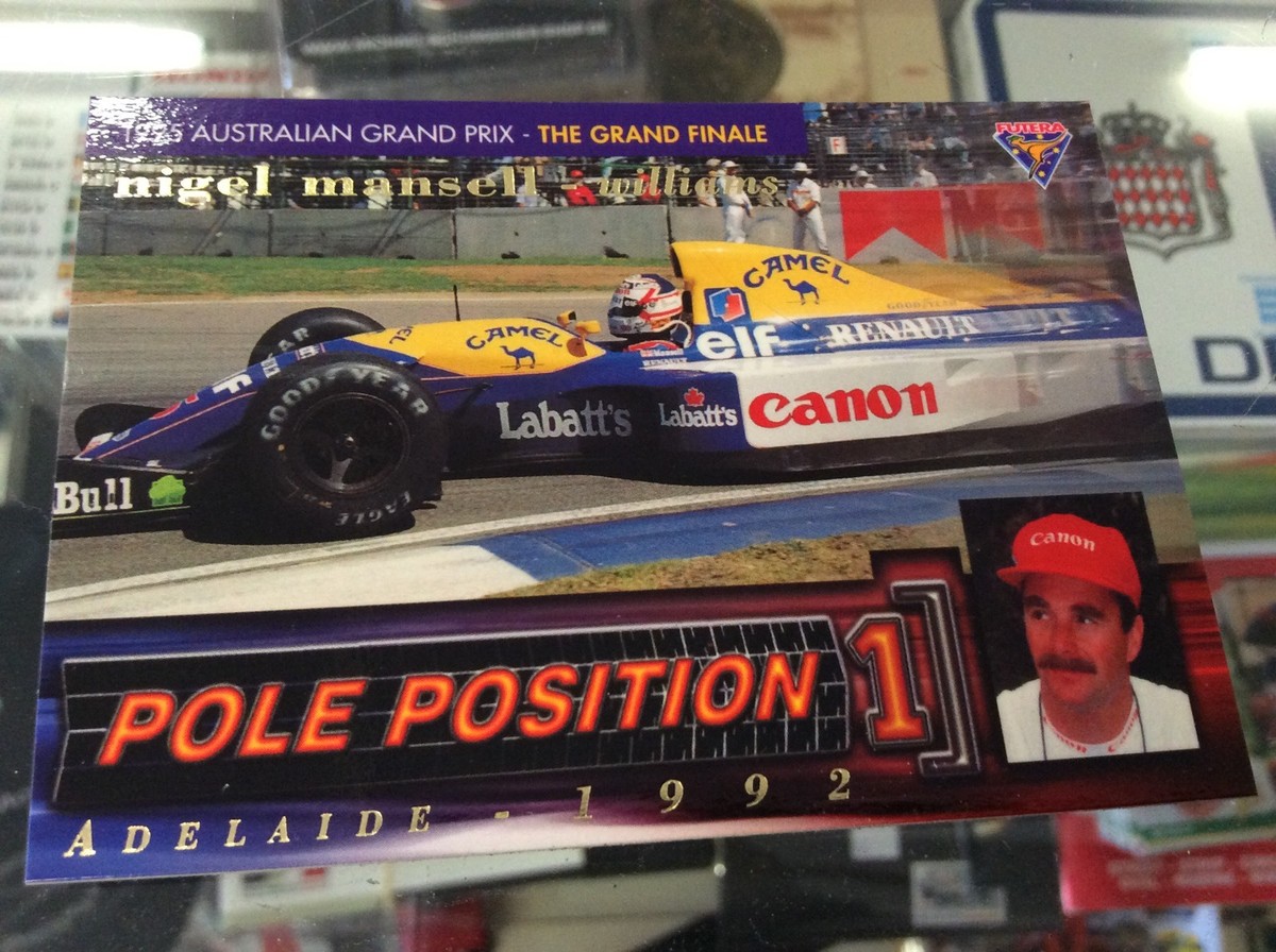 NIGEL MANSELL WILLIAMS POLE POSITION COLLECTOR CARD # 2212