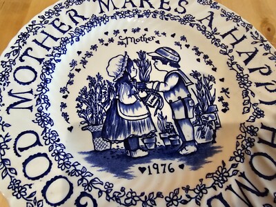 A Good Mother Makes A Happy Home Decorative Plate Royal Crownford England 1978
