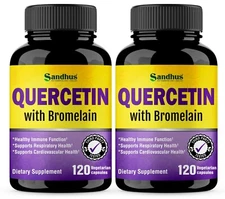 Quercetin with Bromelain, Best Quercetin Bromelain Vitamin Supplement for Immune