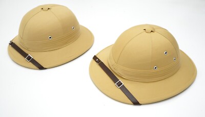 KIDS ADULT Size Military Style Pith Helmet Tropical Safari Hat