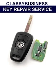 Vauxhall 2 button remote key fob repair battery replacement service