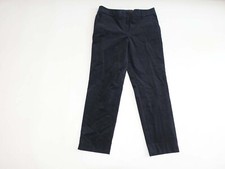 Talbots Womens Hampshire Ankle Velvet Pants Size 10 NWT Black High Rise Straight