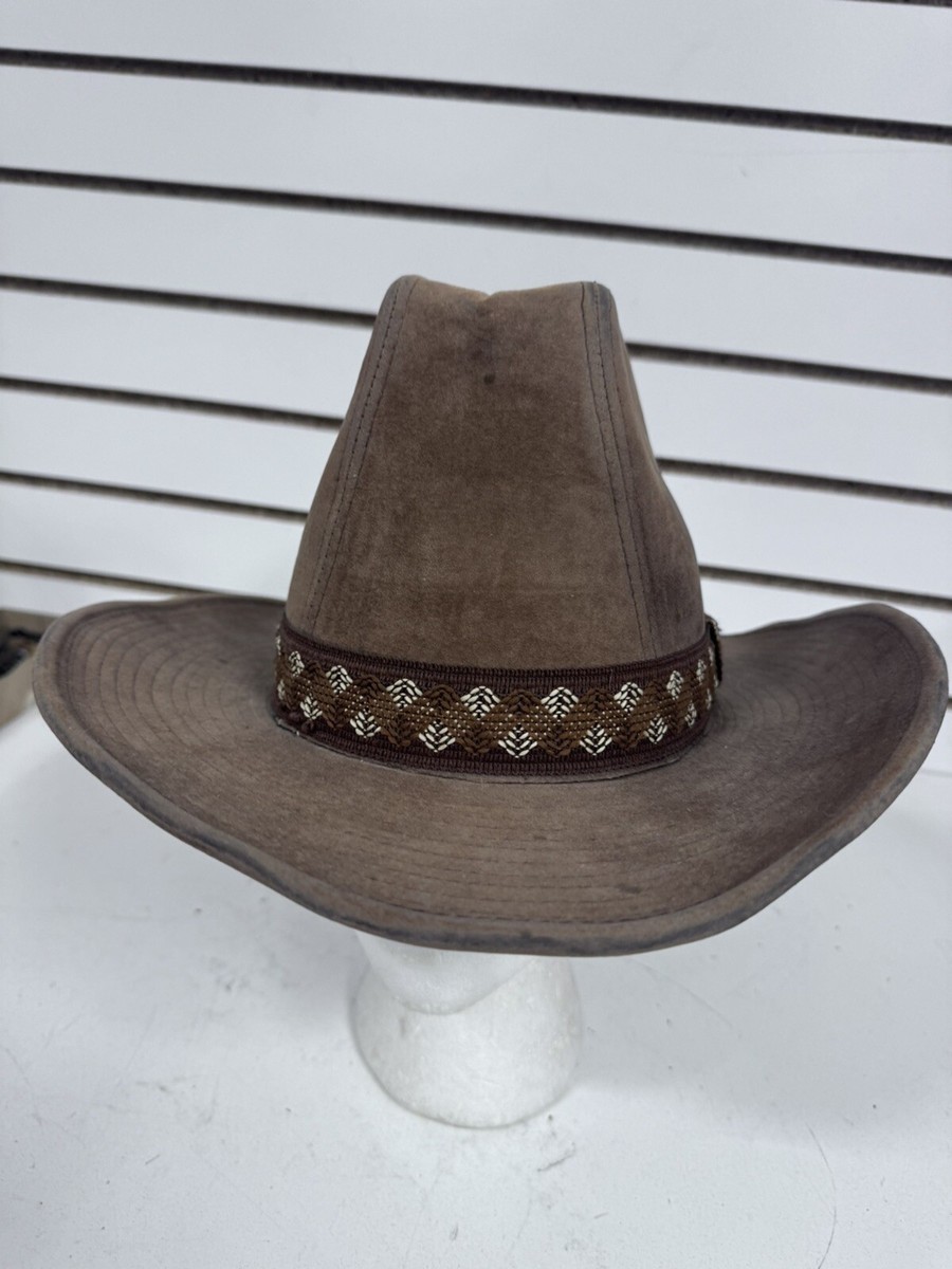 Vintage Western Boot Hill Cowboy Hat Size L 7 -7 1/8 Cotton  display picture 1